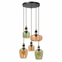 Luminaires Lucide ILONA Suspension Noir, 5 lumières