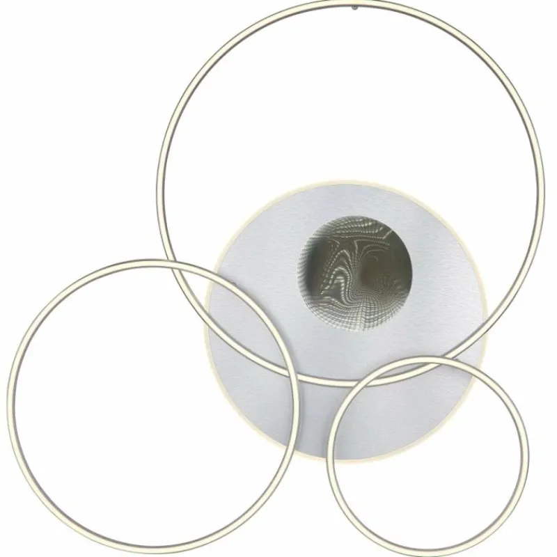 Luminaires Globo Lighting Invertina Plafonnier LED Argenté, 1 lumière, Télécommandes* Éclairage Led