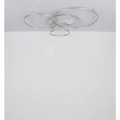 Luminaires Globo Lighting Invertina Plafonnier LED Argenté, 1 lumière, Télécommandes* Éclairage Led