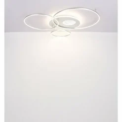 Lampes Dorées-Luminaires Globo Lighting Invertina Plafonnier LED Anthracite, Or, 1 lumière, Télécommandes