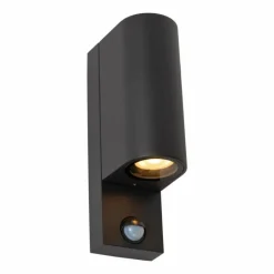 Luminaires Lucide IR Lampe murale d´extérieur Noir, 2 lumières, Détecteur de mouvement