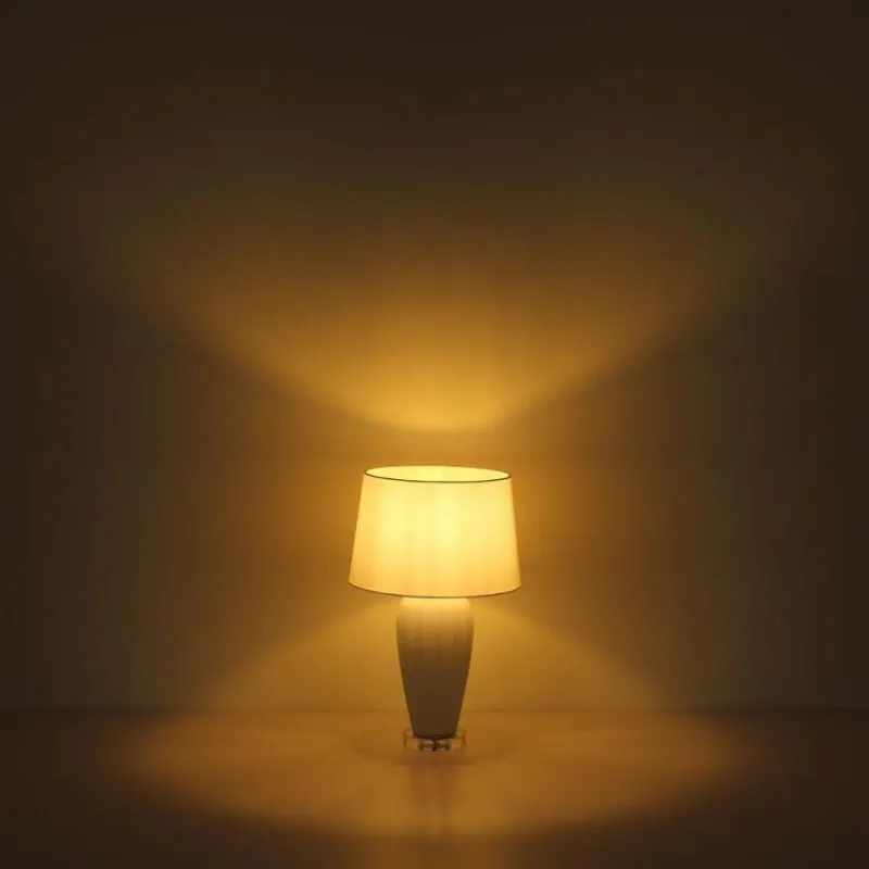 Lampes En Tissu-Luminaires Globo Lighting Irina Lampe à poser Transparent, Blanc, 1 lumière