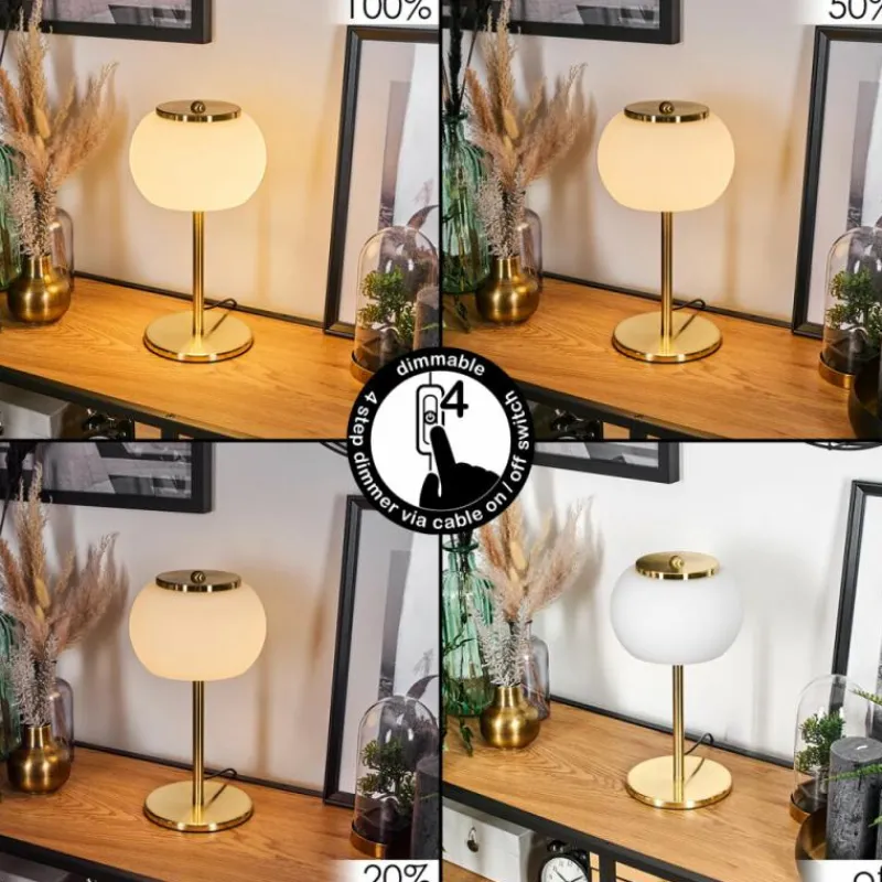 hofstein Izenave Lampe à poser, Liseuse Or, 1 lumière