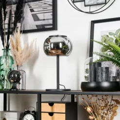 Suspension Verre Fumé-Lampe Izenave à poser, Liseuse LED Noir, 1 lumière