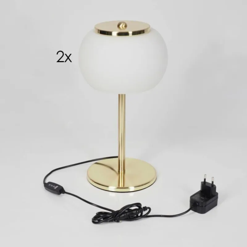 hofstein Izenave Lampe à poser, Liseuse LED Or, 1 lumière