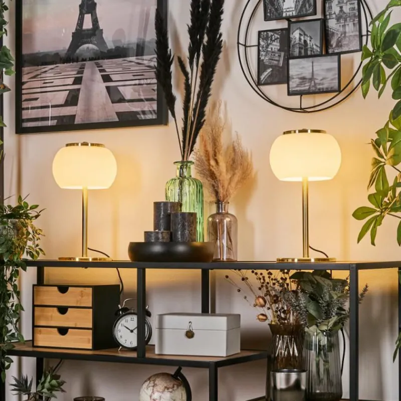 hofstein Izenave Lampe à poser, Liseuse LED Or, 1 lumière