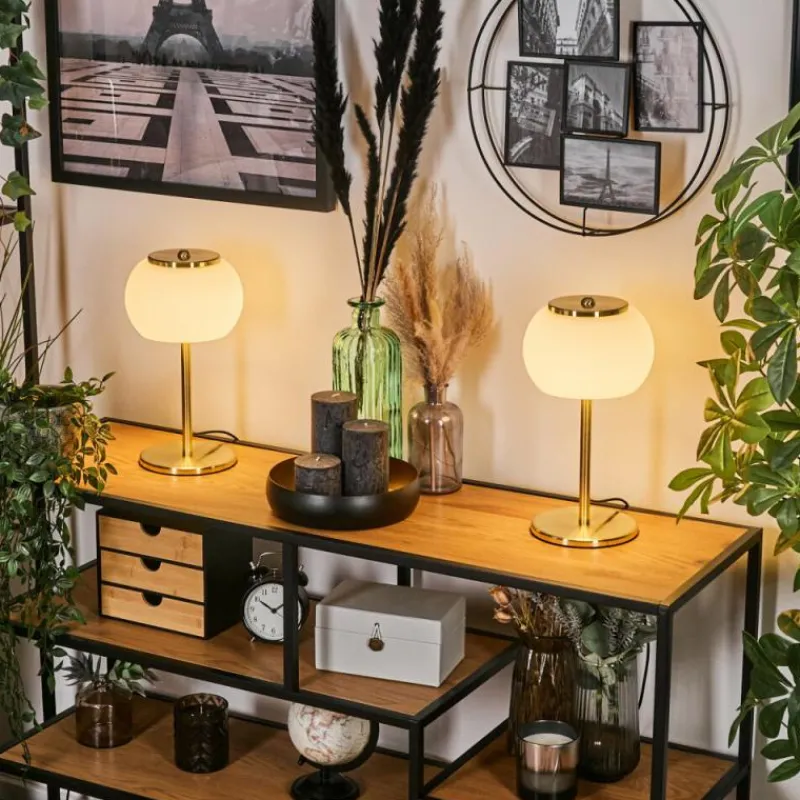 hofstein Izenave Lampe à poser, Liseuse LED Or, 1 lumière