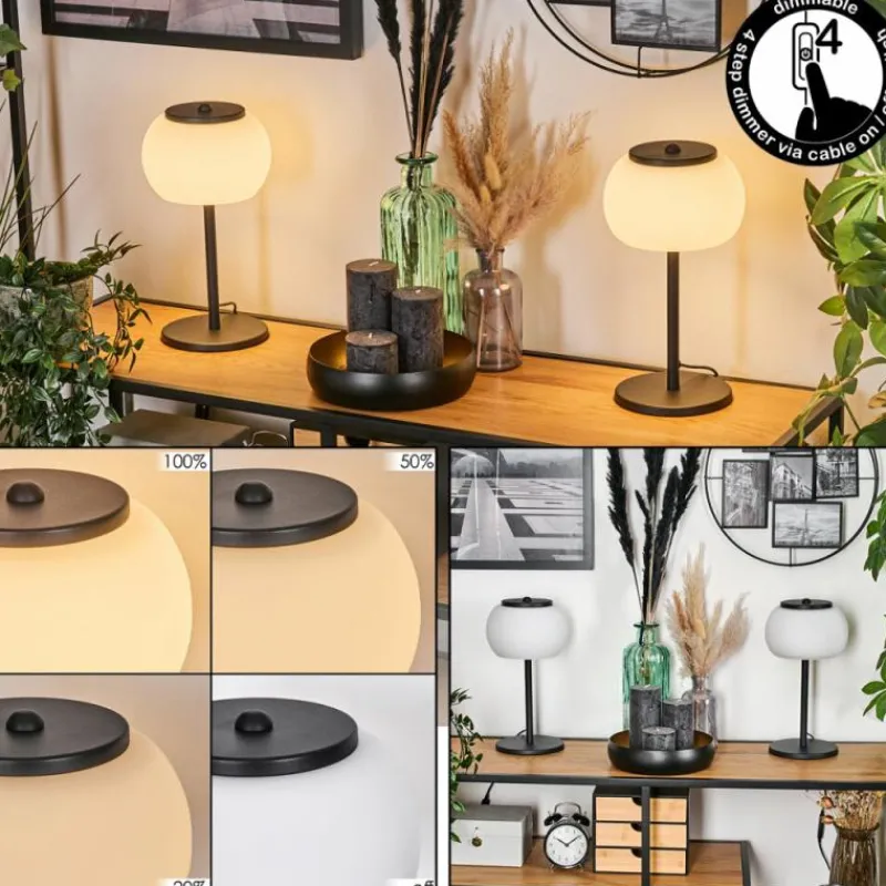 hofstein Izenave Lampe à poser, Liseuse Noir, 1 lumière