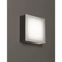 Luminaires LCD Jachenau Plafonnier, Applique murale LED Anthracite, 1 lumière