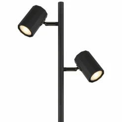 Luminaires Globo Lighting James Lampadaire Noir, 2 lumières* Lampadaires Et Lampes Sur Pied