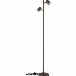 Luminaires Globo Lighting James Lampadaire Bronze, 2 lumières* Lampadaires Et Lampes Sur Pied
