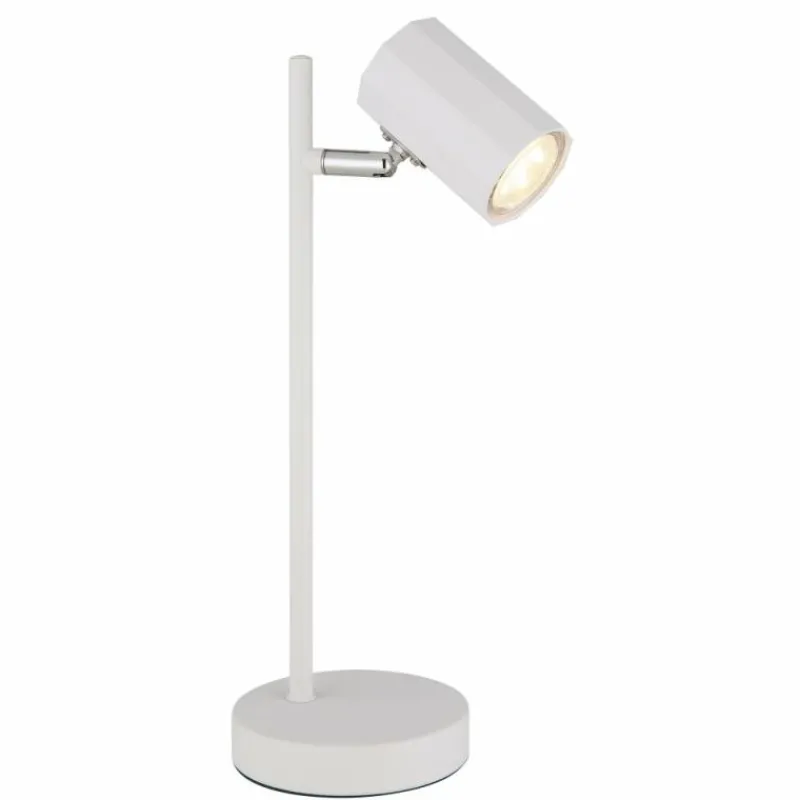 Luminaires Globo Lighting James Lampe à poser Blanc, 1 lumière* Lampes À Poser