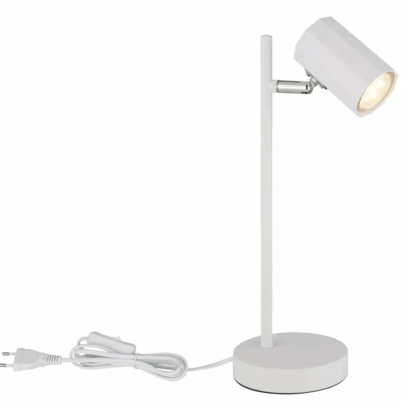 Luminaires Globo Lighting James Lampe à poser Blanc, 1 lumière* Lampes À Poser