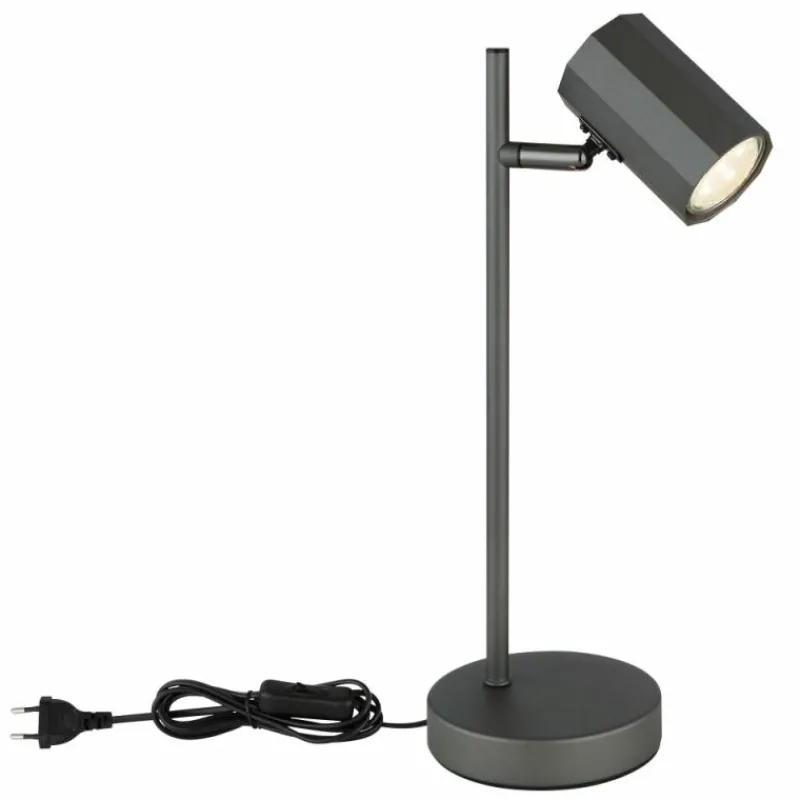 Luminaires Globo Lighting James Lampe à poser Gris, 1 lumière* Lampes À Poser