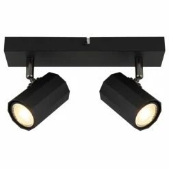 Luminaires Globo Lighting James Plafonnier, Spot de plafond, Applique murale, Spot mural Noir, 2 lumières* Spots Et Projecteurs