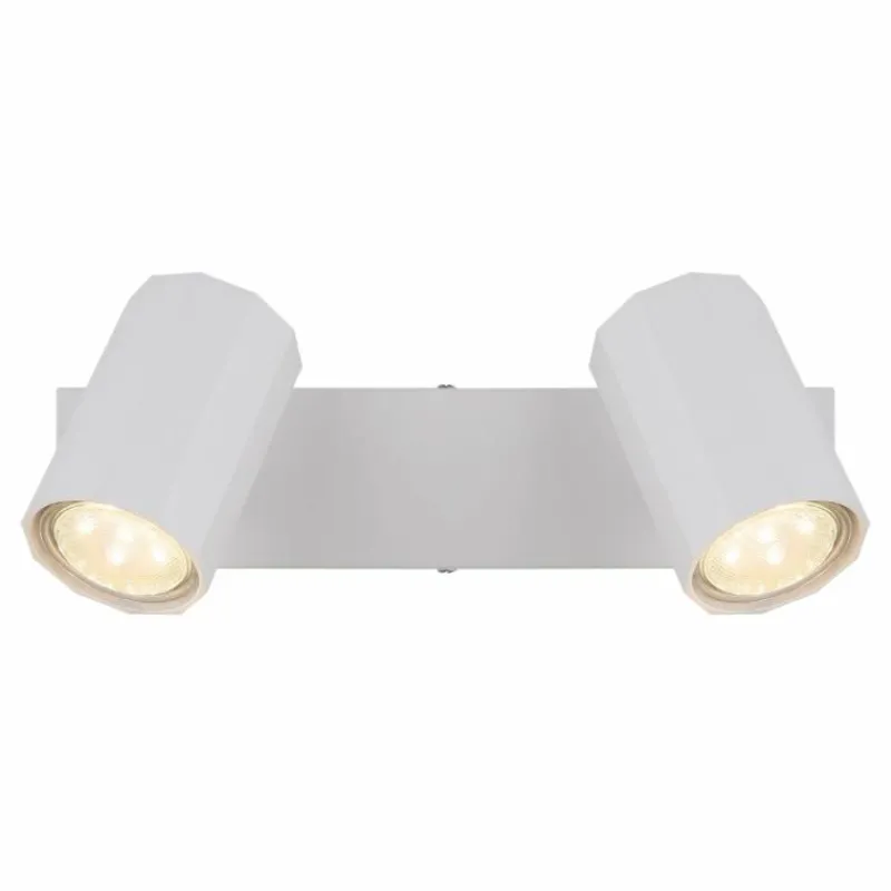 Luminaires Globo Lighting James Plafonnier, Spot de plafond, Applique murale, Spot mural Blanc, 2 lumières* Spots Et Projecteurs