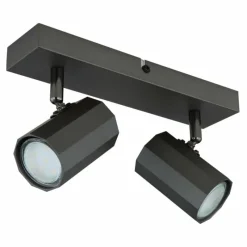 Luminaires Globo Lighting James Plafonnier, Spot de plafond, Applique murale, Spot mural Gris, 2 lumières* Spots Et Projecteurs