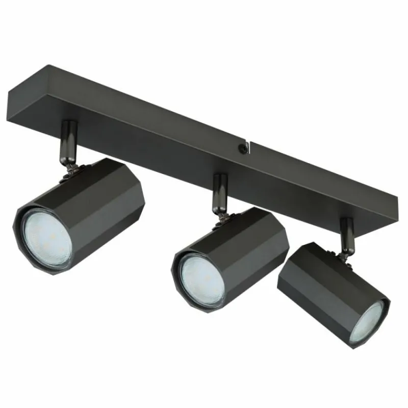 Luminaires Globo Lighting James Plafonnier, Spot de plafond, Applique murale, Spot mural Gris, 3 lumières* Spots Et Projecteurs