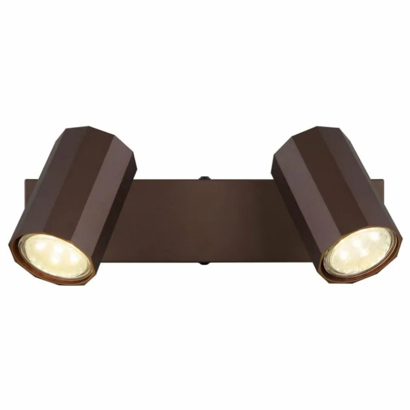 Luminaires Globo Lighting James Plafonnier, Spot de plafond, Applique murale, Spot mural Bronze, 2 lumières* Spots Et Projecteurs