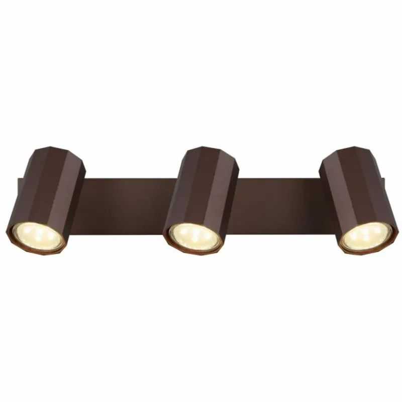Luminaires Globo Lighting James Plafonnier, Spot de plafond, Applique murale, Spot mural Bronze, 3 lumières* Spots Et Projecteurs