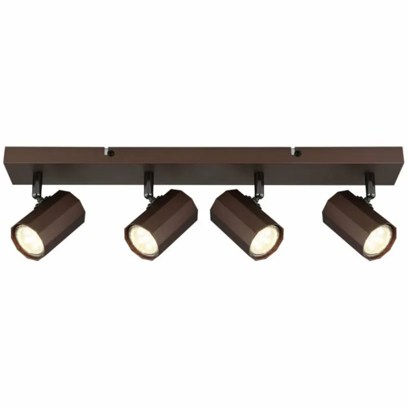 Luminaires Globo Lighting James Plafonnier, Spot de plafond, Applique murale, Spot mural Bronze, 4 lumières* Spots Et Projecteurs