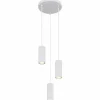 Luminaires Globo Lighting James Suspension Blanc, 3 lumières* Suspensions