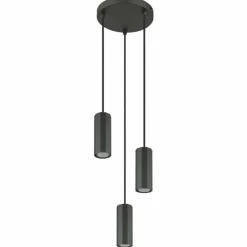 Luminaires Globo Lighting James Suspension Gris, 3 lumières* Suspensions