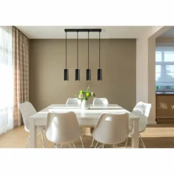 Luminaires Globo Lighting James Suspension Noir, 4 lumières* Suspensions