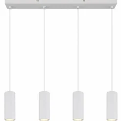 Luminaires Globo Lighting James Suspension Blanc, 4 lumières* Suspensions