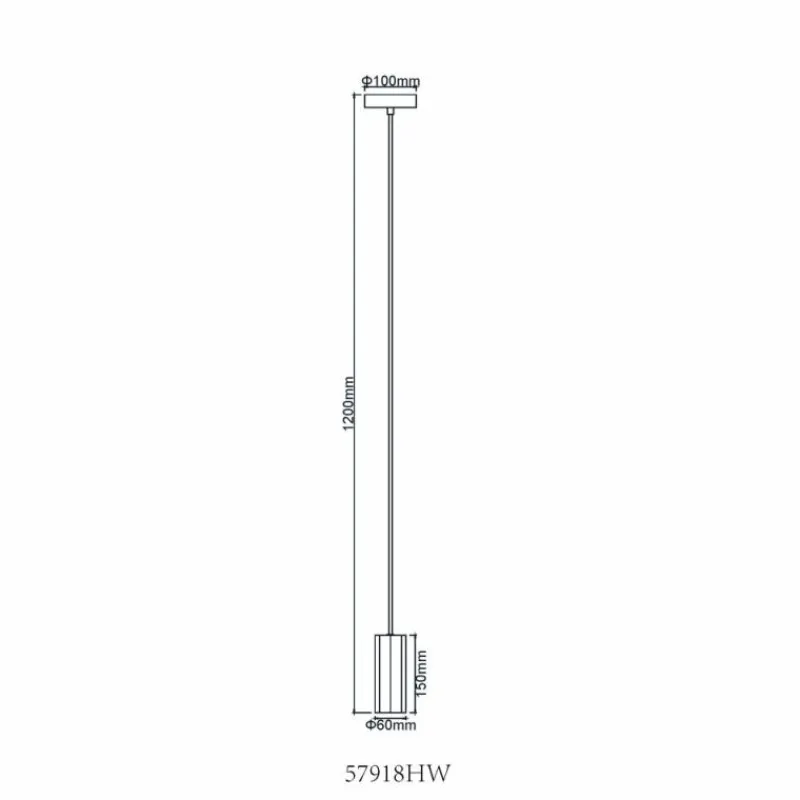 Luminaires Globo Lighting James Suspension Blanc, 1 lumière* Suspensions