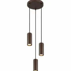 Luminaires Globo Lighting James Suspension Bronze, 3 lumières* Suspensions