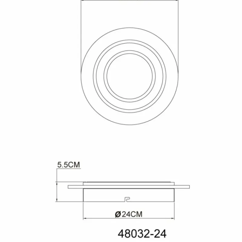 Luminaires Globo Lighting Jayden Plafonnier LED Anthracite, 1 lumière* Éclairage Led