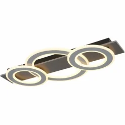 Luminaires Globo Lighting Jayden Plafonnier LED Anthracite, 1 lumière* Éclairage Led