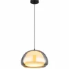 Suspension Verre Fumé-Luminaires Globo Lighting Jella Suspension Noir, 1 lumière