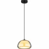 Suspension Verre Fumé-Luminaires Globo Lighting Jella Suspension Noir, 1 lumière