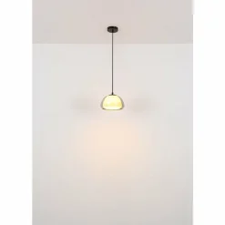 Suspension Verre Fumé-Luminaires Globo Lighting Jella Suspension Noir, 1 lumière