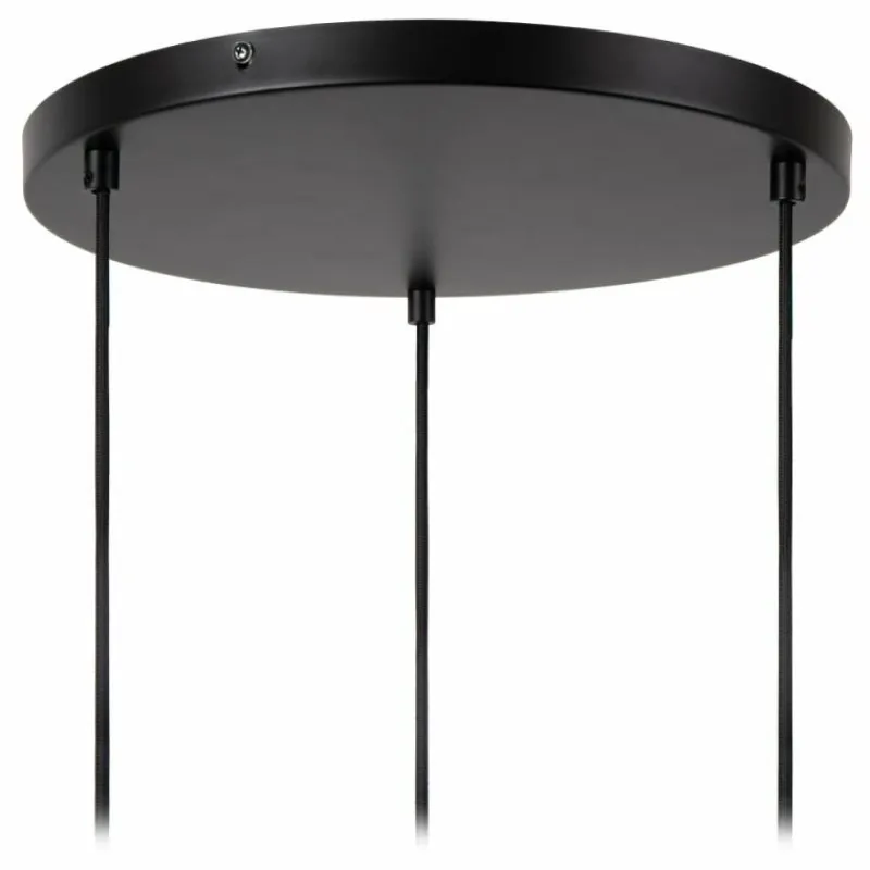 Lampes En Tissu-Luminaires Lucide JESSICA Suspension Noir, 3 lumières