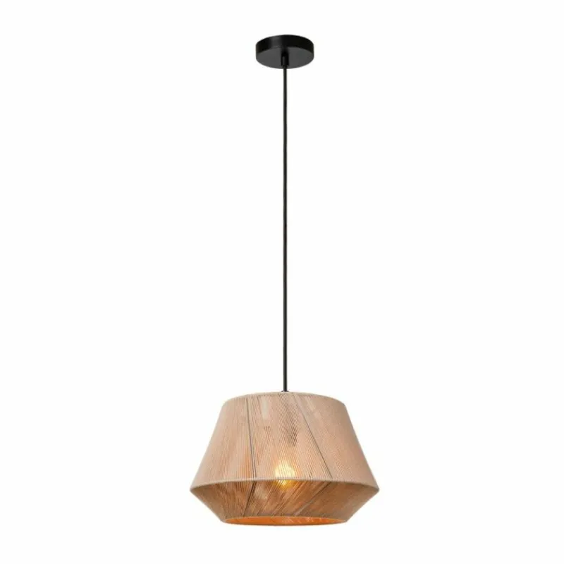 Lampes En Tissu-Luminaires Lucide JESSICA Suspension Noir, 1 lumière