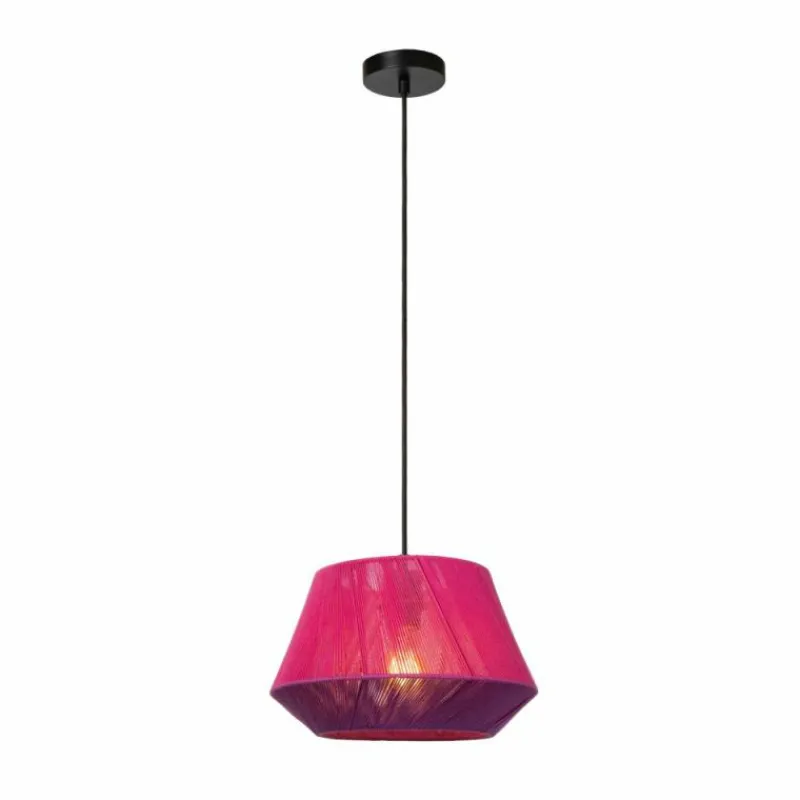 Lampes En Tissu-Luminaires Lucide JESSICA Suspension Noir, 1 lumière