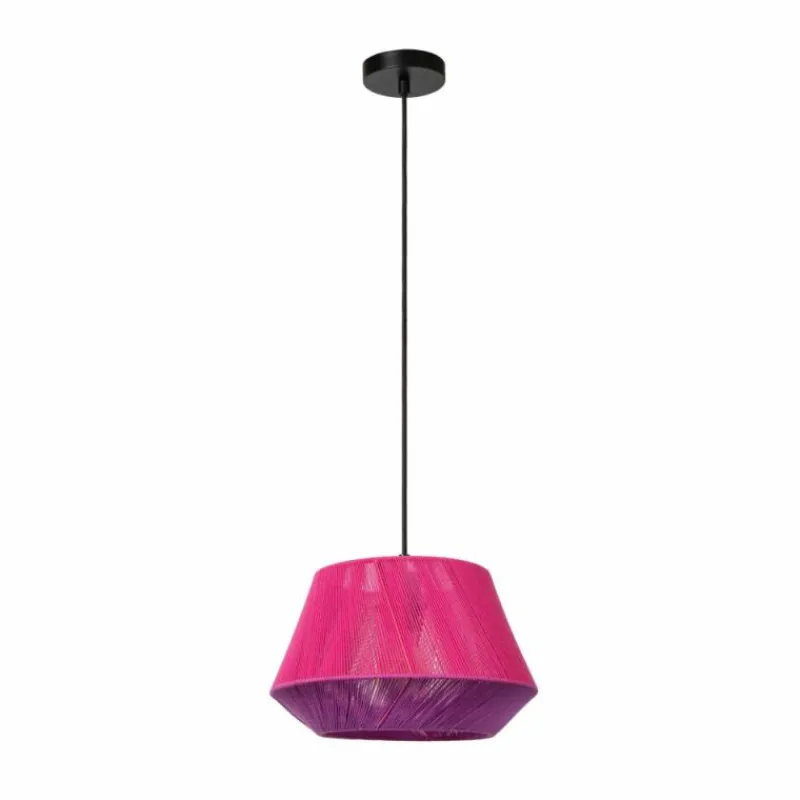 Lampes En Tissu-Luminaires Lucide JESSICA Suspension Noir, 1 lumière