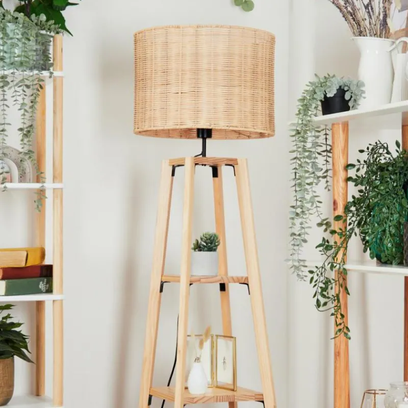 Luminaires Scandinaves-hofstein Jinya Lampadaire Écru, 1 lumière