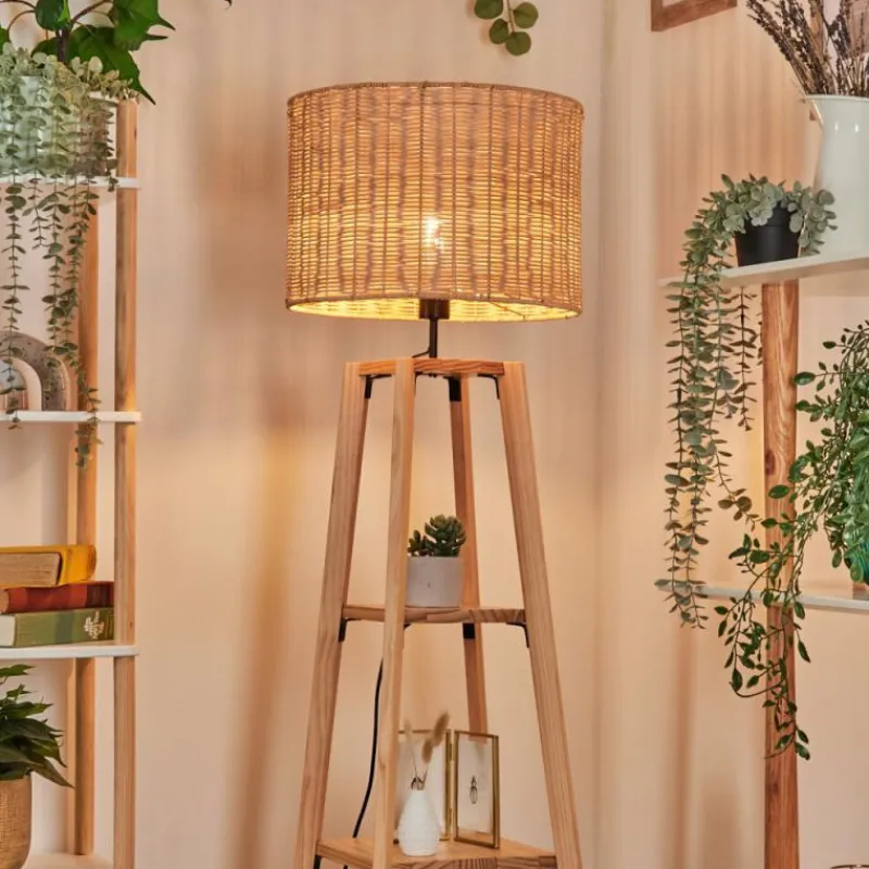 Luminaires Scandinaves-hofstein Jinya Lampadaire Écru, 1 lumière