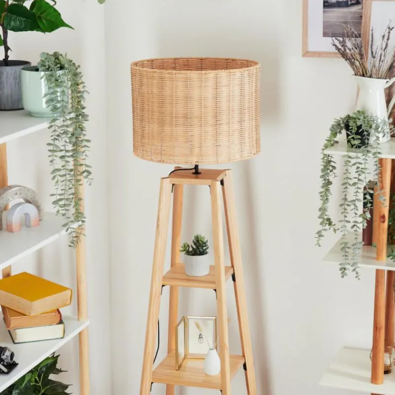 Luminaires Scandinaves-hofstein Jinya Lampadaire Écru, 1 lumière