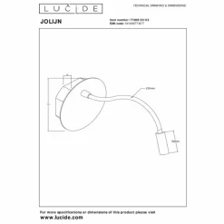 Luminaires Lucide JOLIJN Applique murale LED Laiton, 1 lumière* Éclairage Led