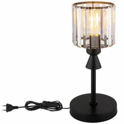 Luminaires Globo Lighting Jordana Lampe à poser Noir, 1 lumière* Lampes À Poser