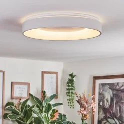 hofstein Joren Plafonnier, Panel LED Blanc, 1 lumière, Télécommandes