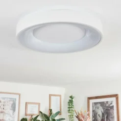 hofstein Joren Plafonnier, Panel LED Blanc, 1 lumière, Télécommandes