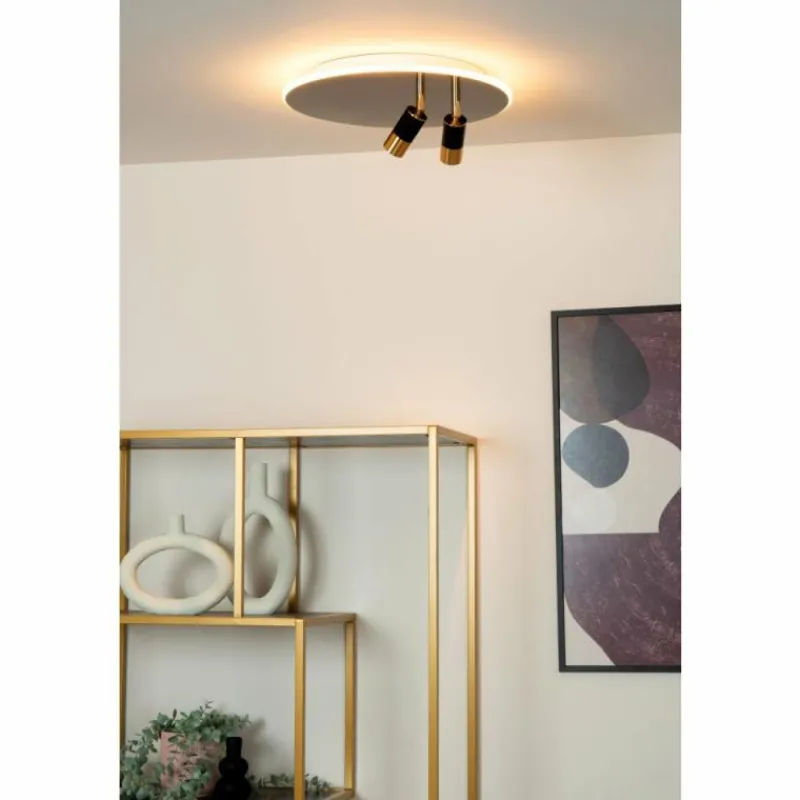 Luminaires Lucide JUBEL Plafonnier LED Chrome, 2 lumières* Éclairage Led