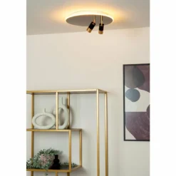 Luminaires Lucide JUBEL Plafonnier LED Chrome, 2 lumières* Éclairage Led