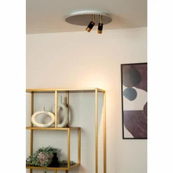 Luminaires Lucide JUBEL Plafonnier LED Chrome, 2 lumières* Éclairage Led